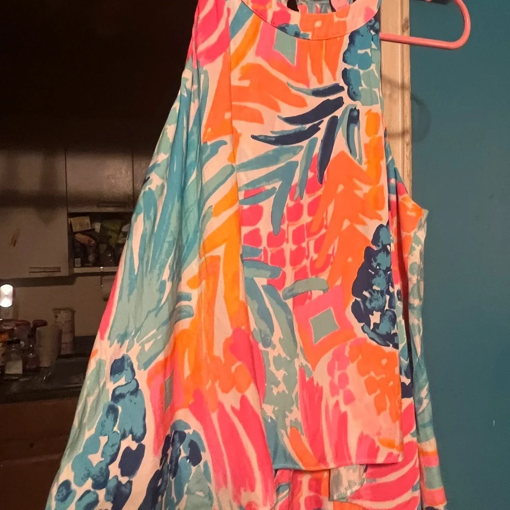 Lilly Pulitzer Pink and Blue Kids Romper - Picture 15 of 17